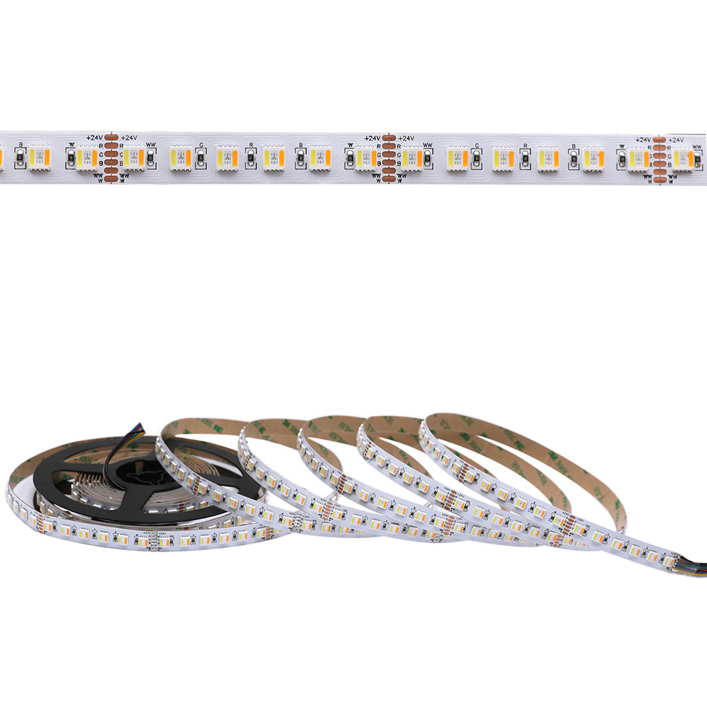 Color Changing RGBCCT 5in1 5050 LED Lights - 12mm 24V LED Strip Light - 96LEDs/m Color Changing RGBCCT 5in1 5050 LED Lights - 12mm 24V LED Strip Light - 96LEDs/m
